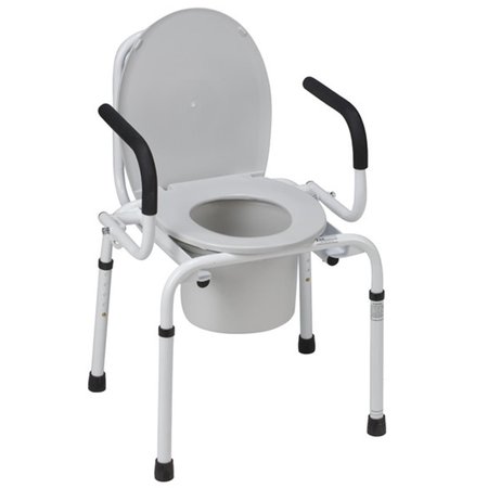 MABIS Mabis 520-1213-1900 Drop-Arm Steel Commode 520-1213-1900